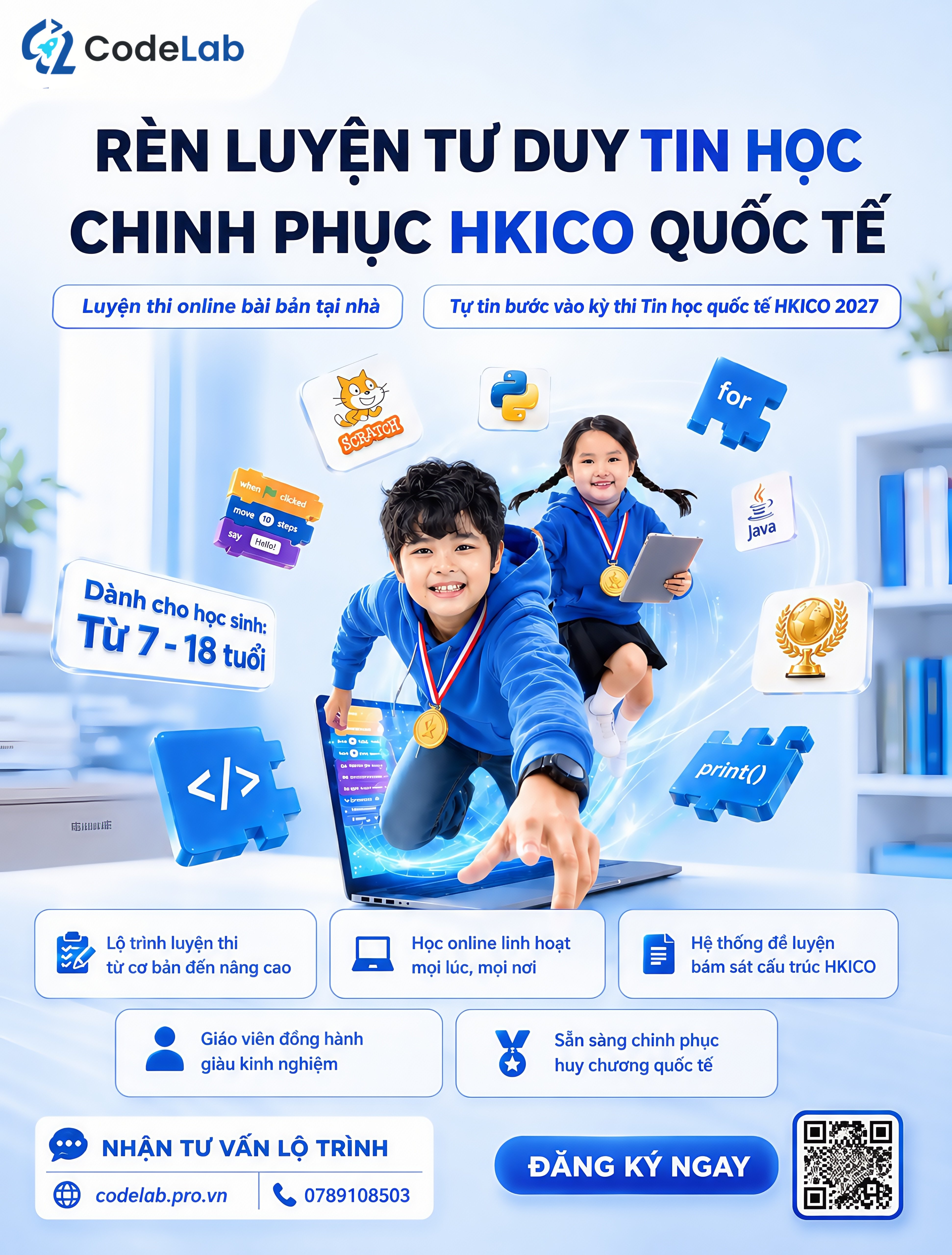 Luyện thi HKICO — chuẩn bị cho kỳ thi Olympic Tin học Quốc tế